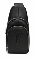 The Sorrento — Croc-Embossed Leather Sling Bag