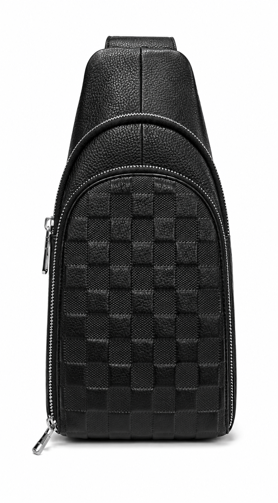The Capri — Woven Leather Chest Sling