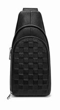 The Capri — Woven Leather Chest Sling