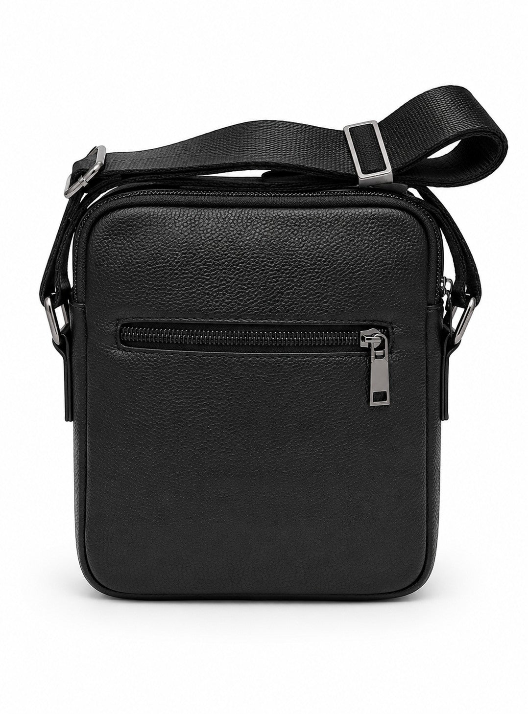 Barutti Bags & Accessories The Bologna black full-grain leather vertical messenger bag with adjustable crossbody strap